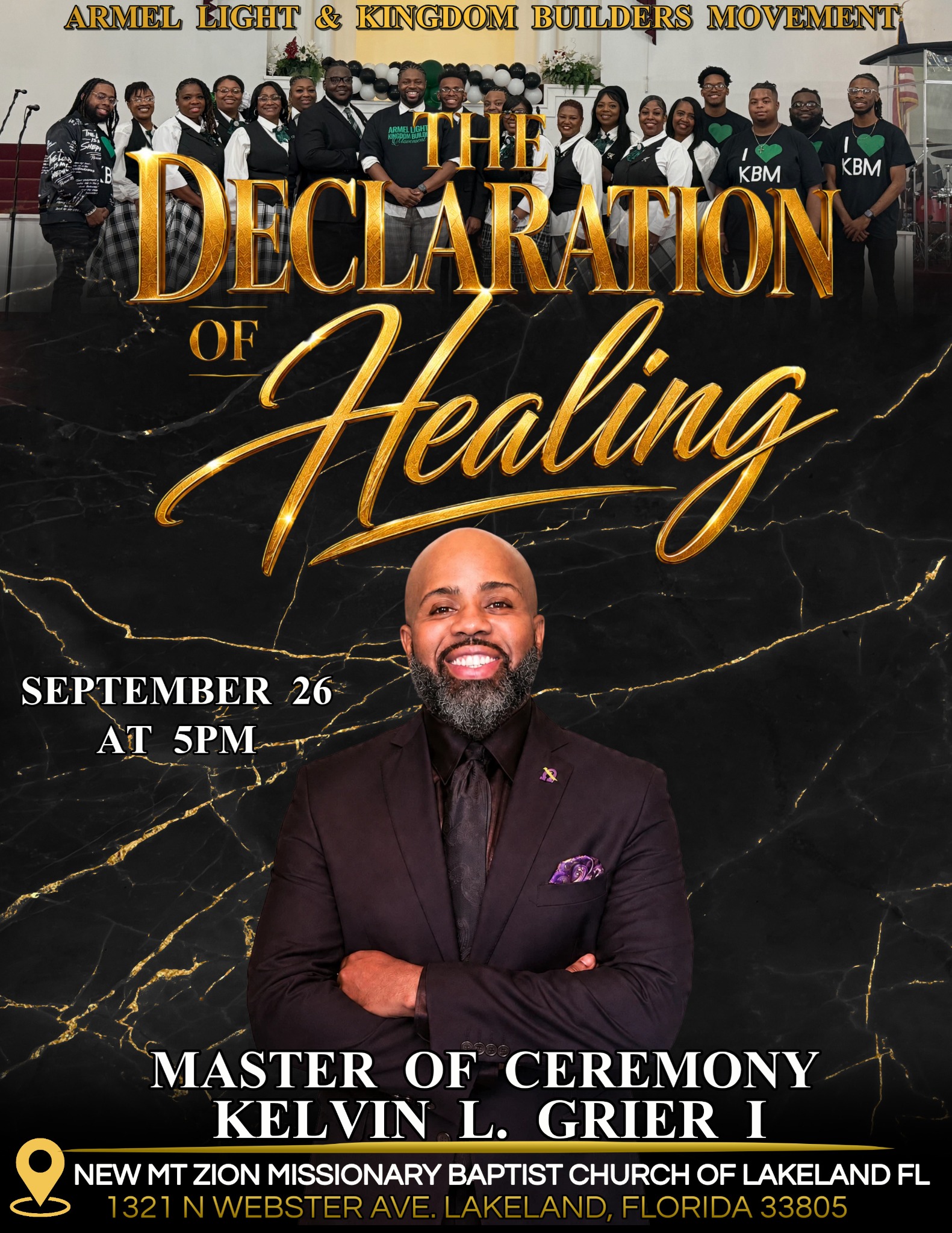 Master of Ceremony event flyer