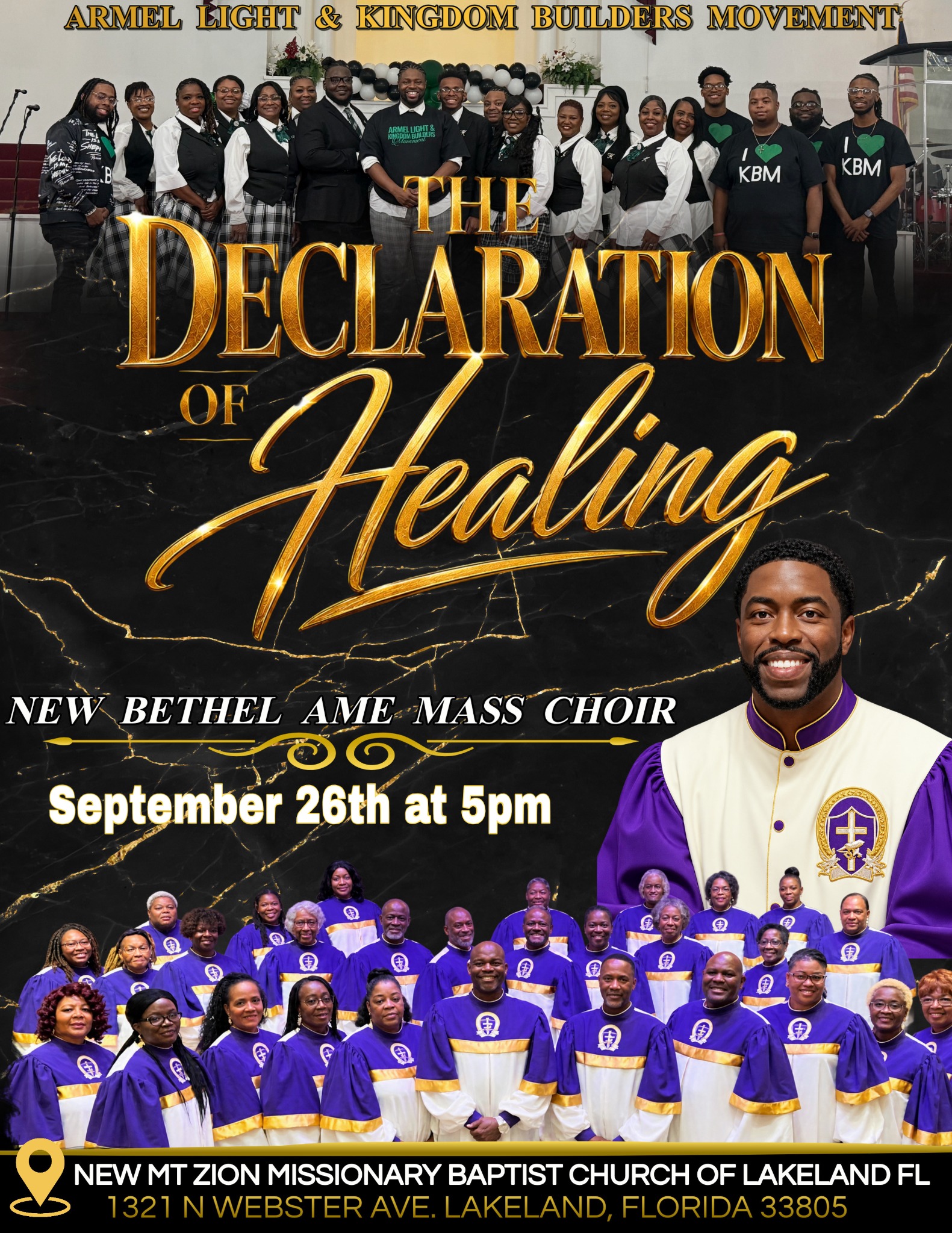 New Bethel AME Mass Choir event flyer